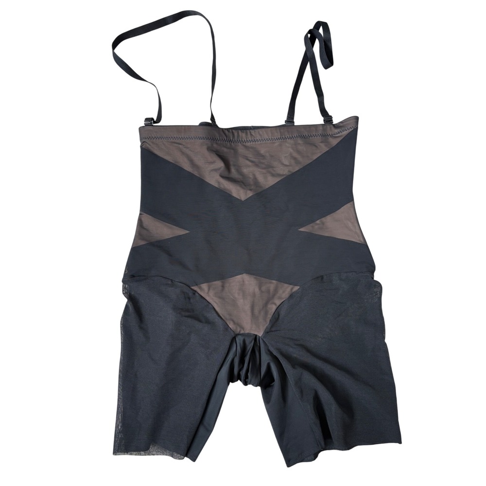 Honeylove SuperPower Short Black Mocha HighWaist Shapewear 3X Adjustable Straps